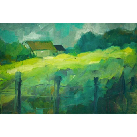 Tucked Away II Black Modern Wood Framed Art Print by Barbini, Eddie