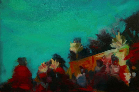 The Grove Black Ornate Wood Framed Art Print with Double Matting by Barbini, Eddie