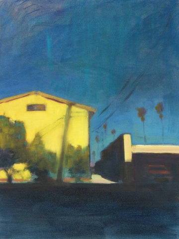 Sunlit I White Modern Wood Framed Art Print with Double Matting by Barbini, Eddie