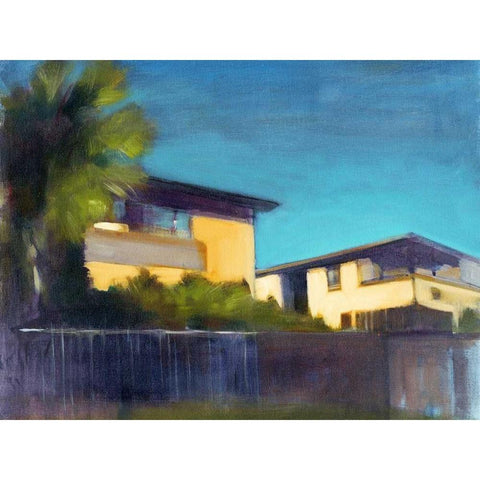 Sunlit II White Modern Wood Framed Art Print by Barbini, Eddie