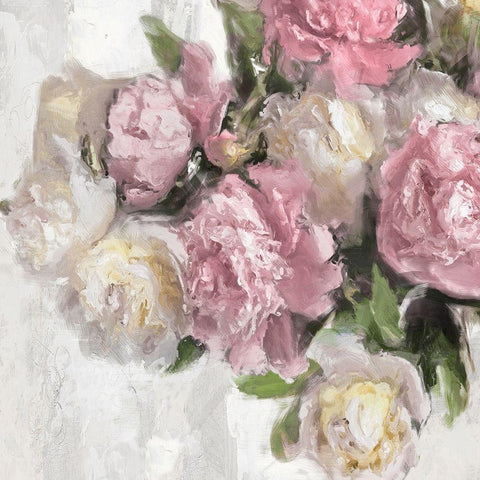 Floral Pink II Gold Ornate Wood Framed Art Print with Double Matting by Ford, Emily