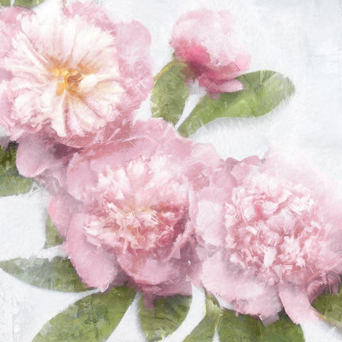 Pink Bloom I Gold Ornate Wood Framed Art Print with Double Matting by Ford, Emily