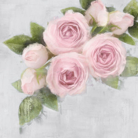 Pretty Pink Black Ornate Wood Framed Art Print with Double Matting by Ford, Emily