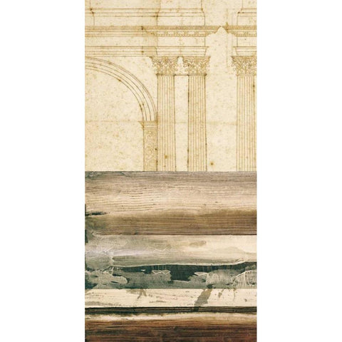 Architectural Detail II Black Modern Wood Framed Art Print with Double Matting by Locke, Evan J.