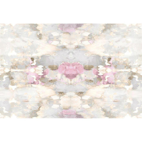 Reflections in Pink Blush Gold Ornate Wood Framed Art Print with Double Matting by Blake, Madeline