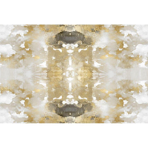 Reflections in Gold I Gold Ornate Wood Framed Art Print with Double Matting by Blake, Madeline