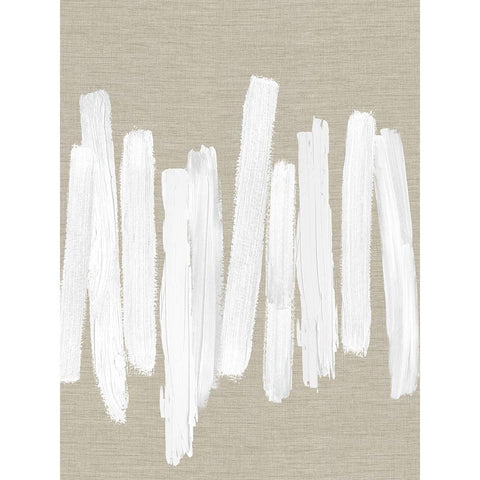 Strokes I White Modern Wood Framed Art Print by Roberts, Ellie