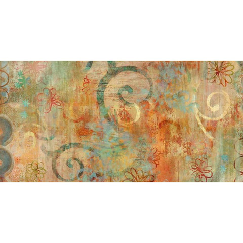 Playground Black Modern Wood Framed Art Print with Double Matting by Dunn, Emily
