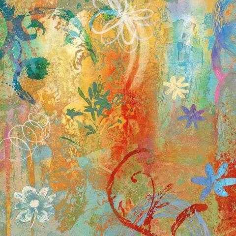 New Utopia I Black Ornate Wood Framed Art Print with Double Matting by Dunn, Emily