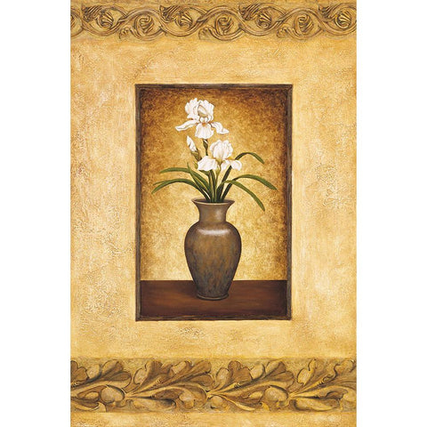 Tuscan Still Life II White Modern Wood Framed Art Print by Moreau, Eduardo