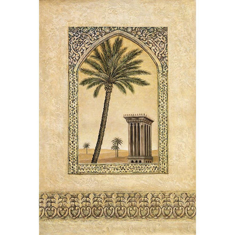 Desert Wind I White Modern Wood Framed Art Print by Moreau, Eduardo