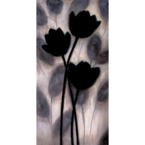 In Harmony I Black Modern Wood Framed Art Print with Double Matting by Lange, Erin