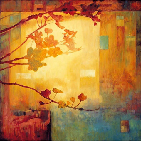 Renewal I Black Modern Wood Framed Art Print by Lange, Erin