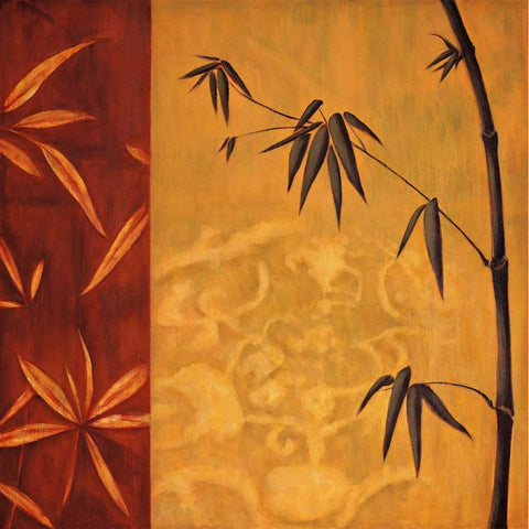 Bali II Gold Ornate Wood Framed Art Print with Double Matting by Lange, Erin