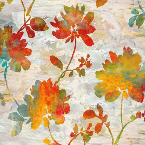 Garden View I Black Modern Wood Framed Art Print with Double Matting by Lange, Erin