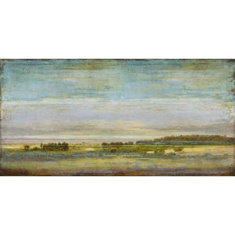 Big Sky Vista White Modern Wood Framed Art Print by Turner, Eric