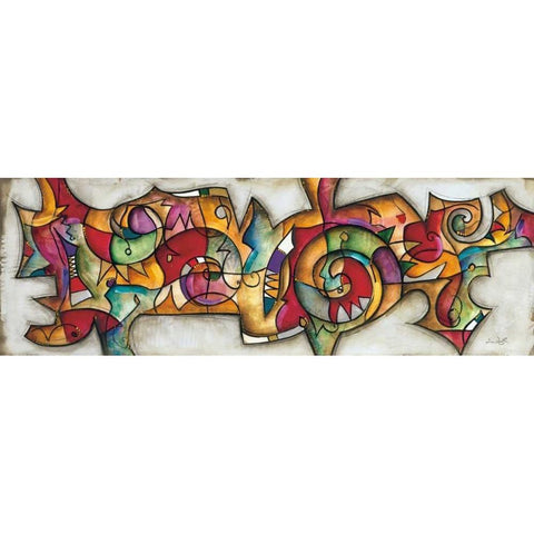 Turn it On White Modern Wood Framed Art Print by Waugh, Eric