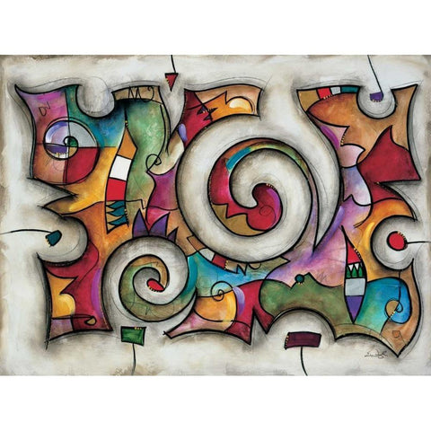 Quadra Black Modern Wood Framed Art Print with Double Matting by Waugh, Eric