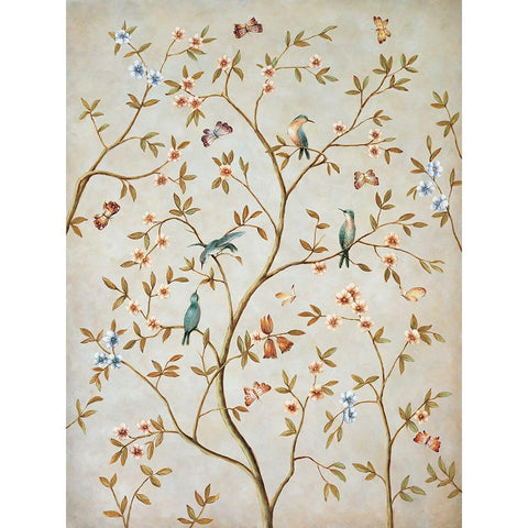 Le Printemp II Gold Ornate Wood Framed Art Print with Double Matting by Bouchardeau, Frances