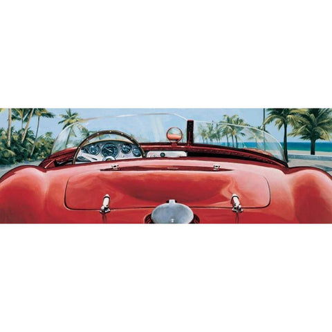 Granturismo Gold Ornate Wood Framed Art Print with Double Matting by Brook, Francis