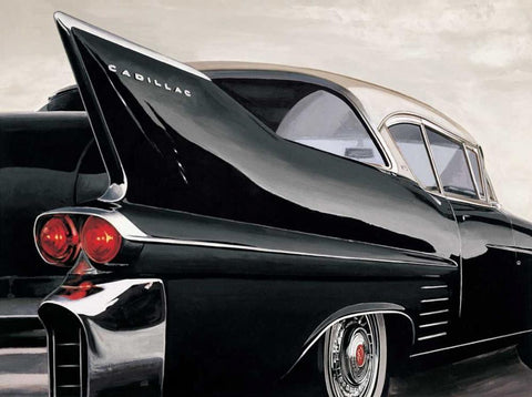 58 De Ville Black Ornate Wood Framed Art Print with Double Matting by Brook, Francis