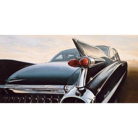 Eldorado I Black Modern Wood Framed Art Print with Double Matting by Brook, Francis