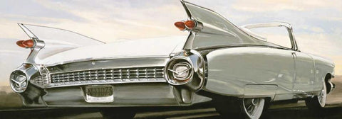 Eldorado II White Modern Wood Framed Art Print with Double Matting by Brook, Francis