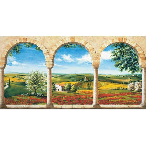 Dal casale Gold Ornate Wood Framed Art Print with Double Matting by Mannarini, Giovanbattista