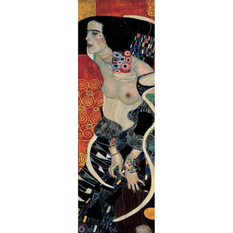 Judith II White Modern Wood Framed Art Print by Klimt, Gustav