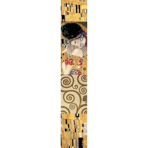 Klimt Panel II Gold Ornate Wood Framed Art Print with Double Matting by Klimt, Gustav