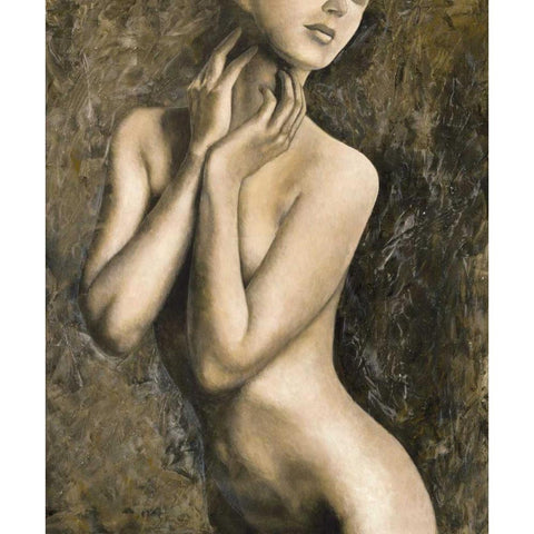 Femminilita II Black Modern Wood Framed Art Print by Mariani, Giorgio