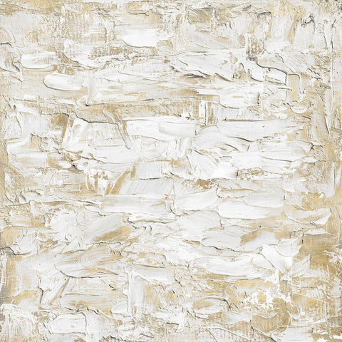 Textural with Gold I White Modern Wood Framed Art Print by Gordon, Sofia