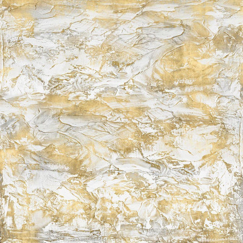 Textural with Gold III White Modern Wood Framed Art Print by Gordon, Sofia