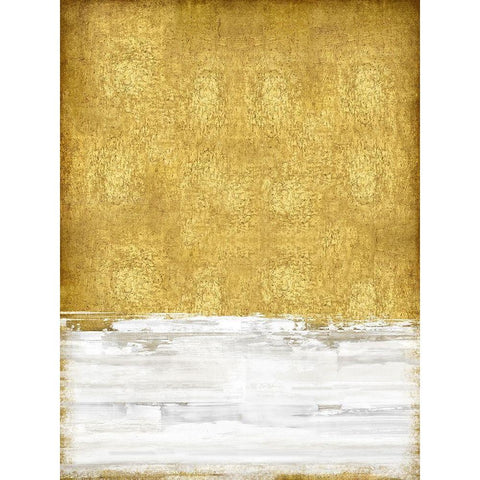 Golden Sky I Black Modern Wood Framed Art Print with Double Matting by Gordon, Sofia