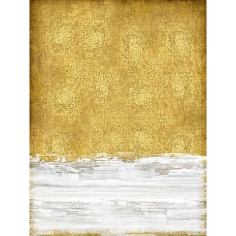 Golden Sky II Black Modern Wood Framed Art Print with Double Matting by Gordon, Sofia