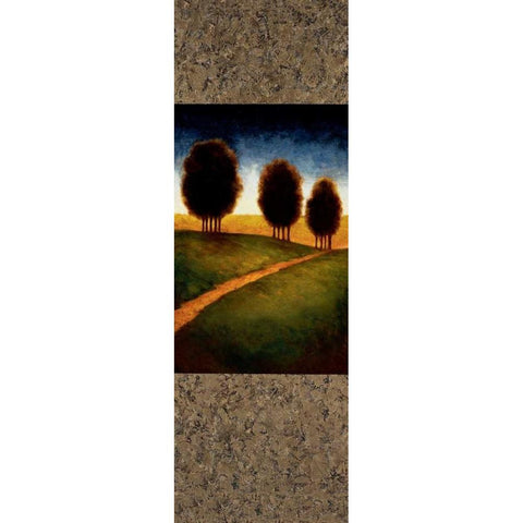 Lighted Path I Gold Ornate Wood Framed Art Print with Double Matting by Williams, Gregory