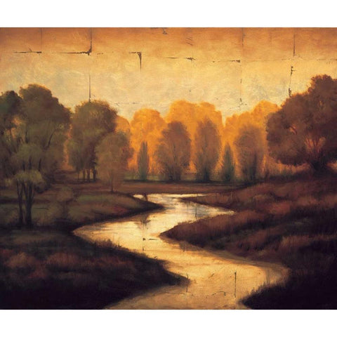 The Waters Edge I Gold Ornate Wood Framed Art Print with Double Matting by Williams, Gregory