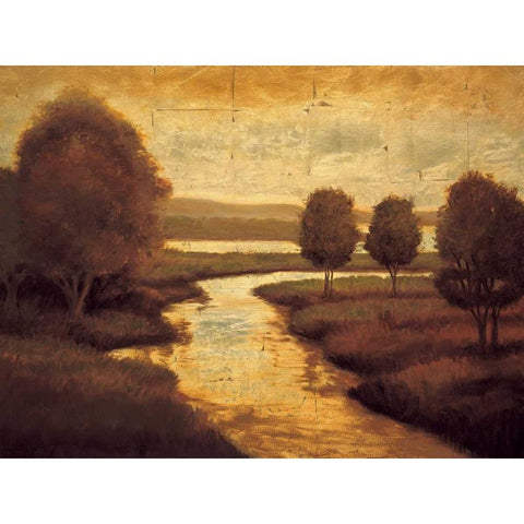 The Waters Edge II Gold Ornate Wood Framed Art Print with Double Matting by Williams, Gregory