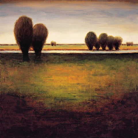 Big Sky I Black Ornate Wood Framed Art Print with Double Matting by Williams, Gregory