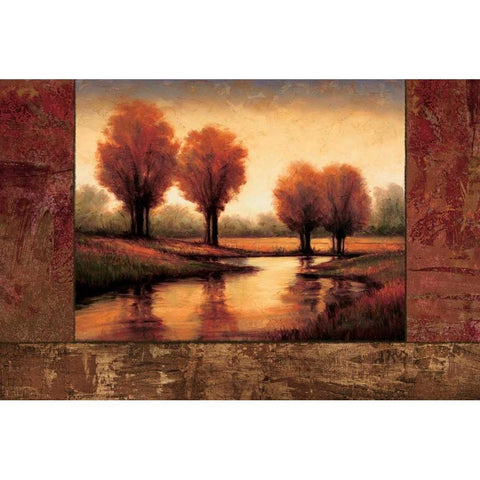 Daybreak II Black Modern Wood Framed Art Print with Double Matting by Williams, Gregory