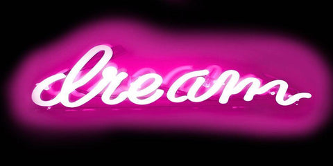 Neon Dream PB Black Ornate Wood Framed Art Print with Double Matting by Carr, Hailey