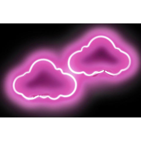 Neon Clouds PB White Modern Wood Framed Art Print by Carr, Hailey