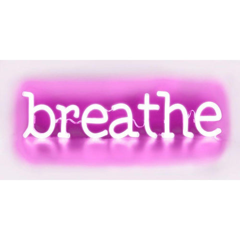 Neon Breathe PW Gold Ornate Wood Framed Art Print with Double Matting by Carr, Hailey