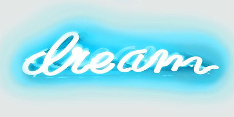 Neon Dream AW White Modern Wood Framed Art Print with Double Matting by Carr, Hailey