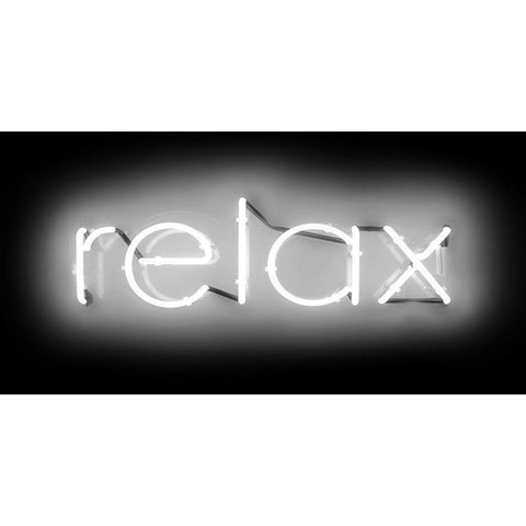Neon Relax WB Gold Ornate Wood Framed Art Print with Double Matting by Carr, Hailey