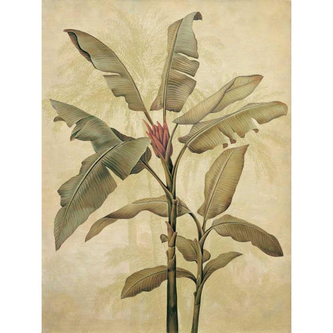 Palms of the Tropics I Gold Ornate Wood Framed Art Print with Double Matting by Deveraux, Jill