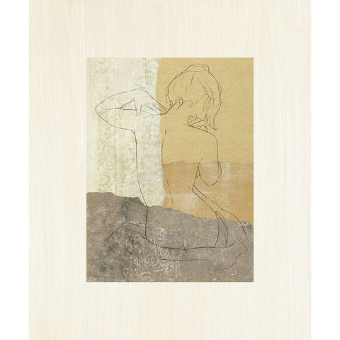 The Female Figure II White Modern Wood Framed Art Print by Robbins, Jason