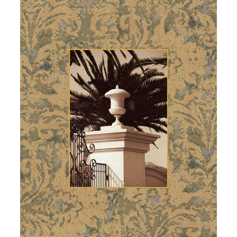 St. Regis II Black Modern Wood Framed Art Print with Double Matting by Seba, John