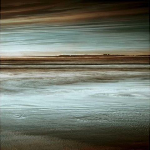 Lowtide White Modern Wood Framed Art Print by Seba, John