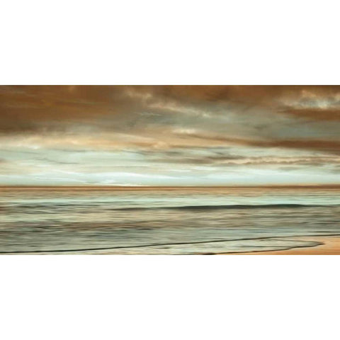 The Surf White Modern Wood Framed Art Print by Seba, John